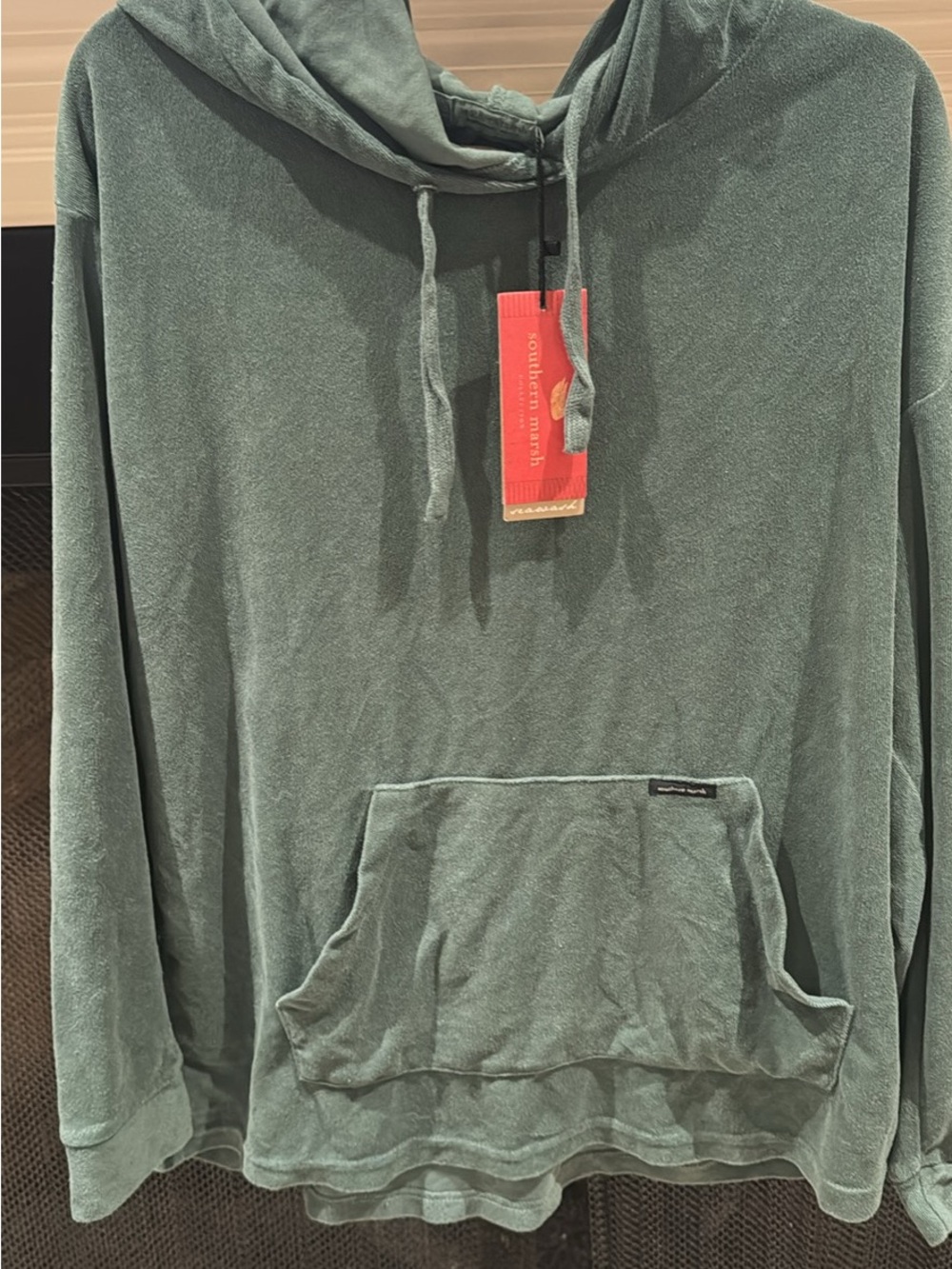 Southern Marsh Men's Hooded Pullover in Sage